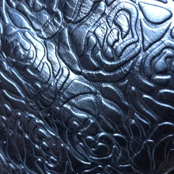 Alegria black emboss rose tall boots. Black. inner lace up. New in box! - Picture 5 of 10